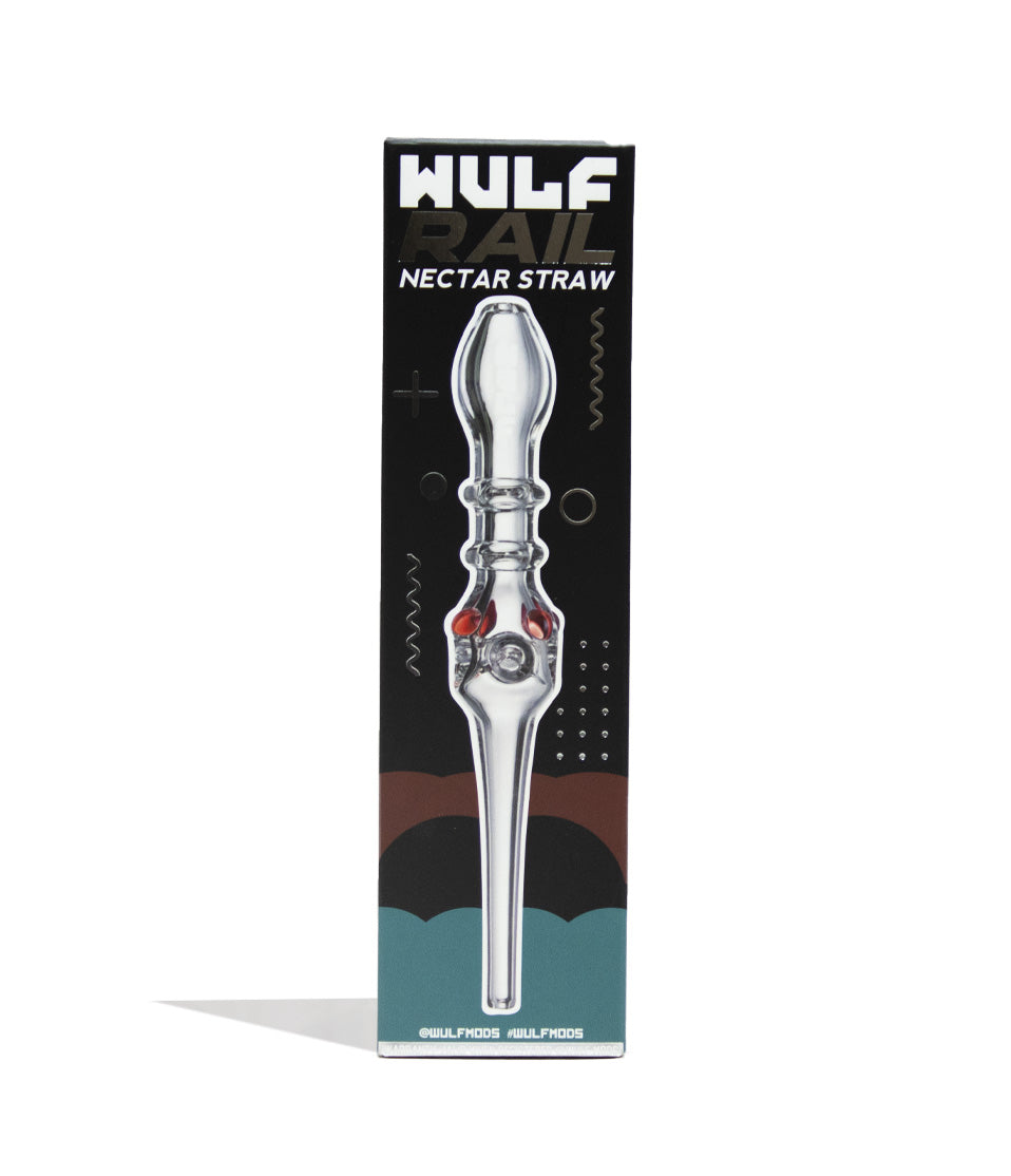 Clear Wulf Mods Rail Nectar Straw Packaging Front View on White Background