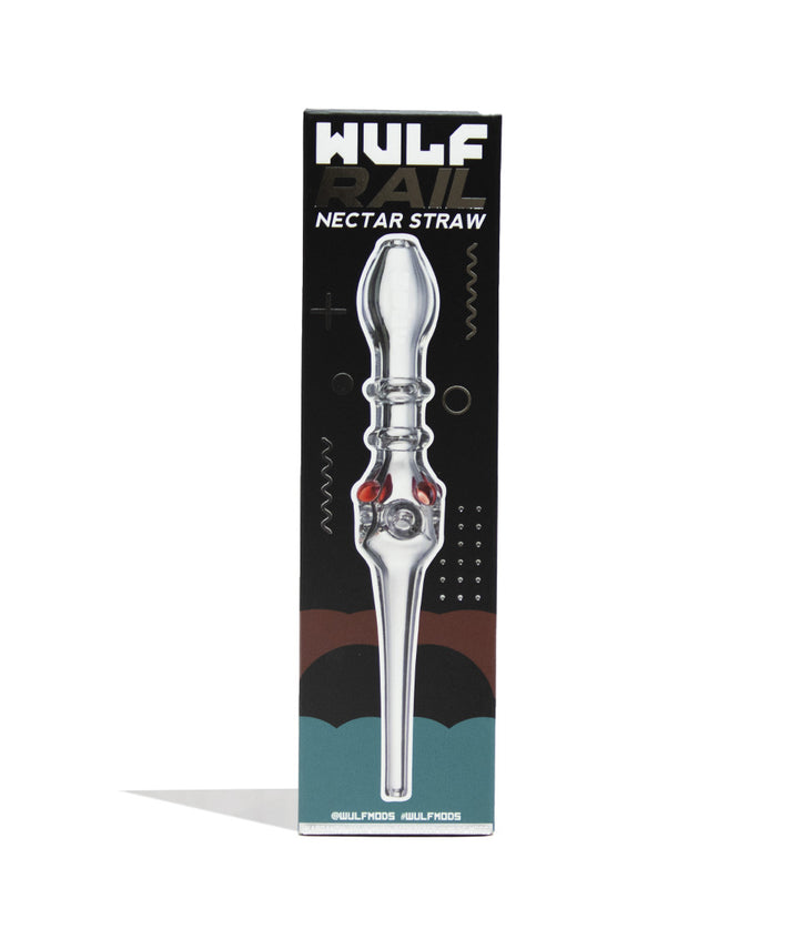 Clear Wulf Mods Rail Nectar Straw Packaging Front View on White Background