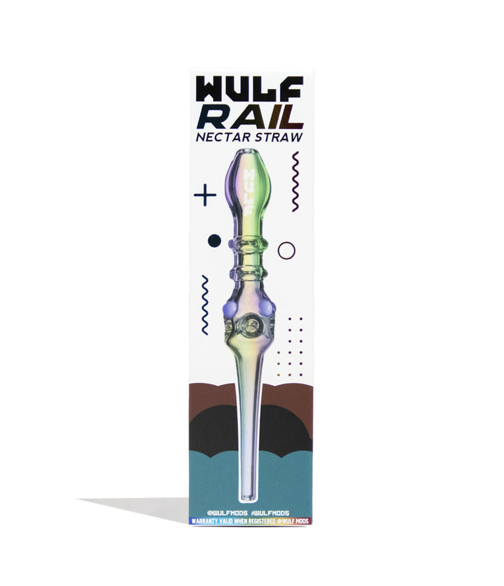 Full Color Wulf Mods Rail Nectar Straw Packaging Front View on White Background