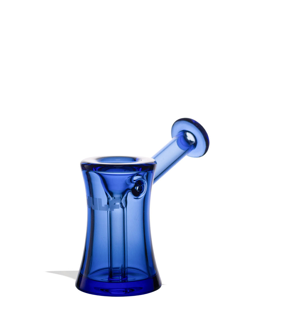 Blue angled Wulf Mods Rook Bubbler on white background