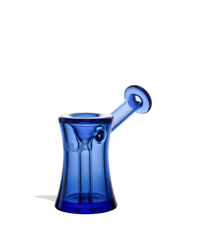 Blue angled Wulf Mods Rook Bubbler on white background