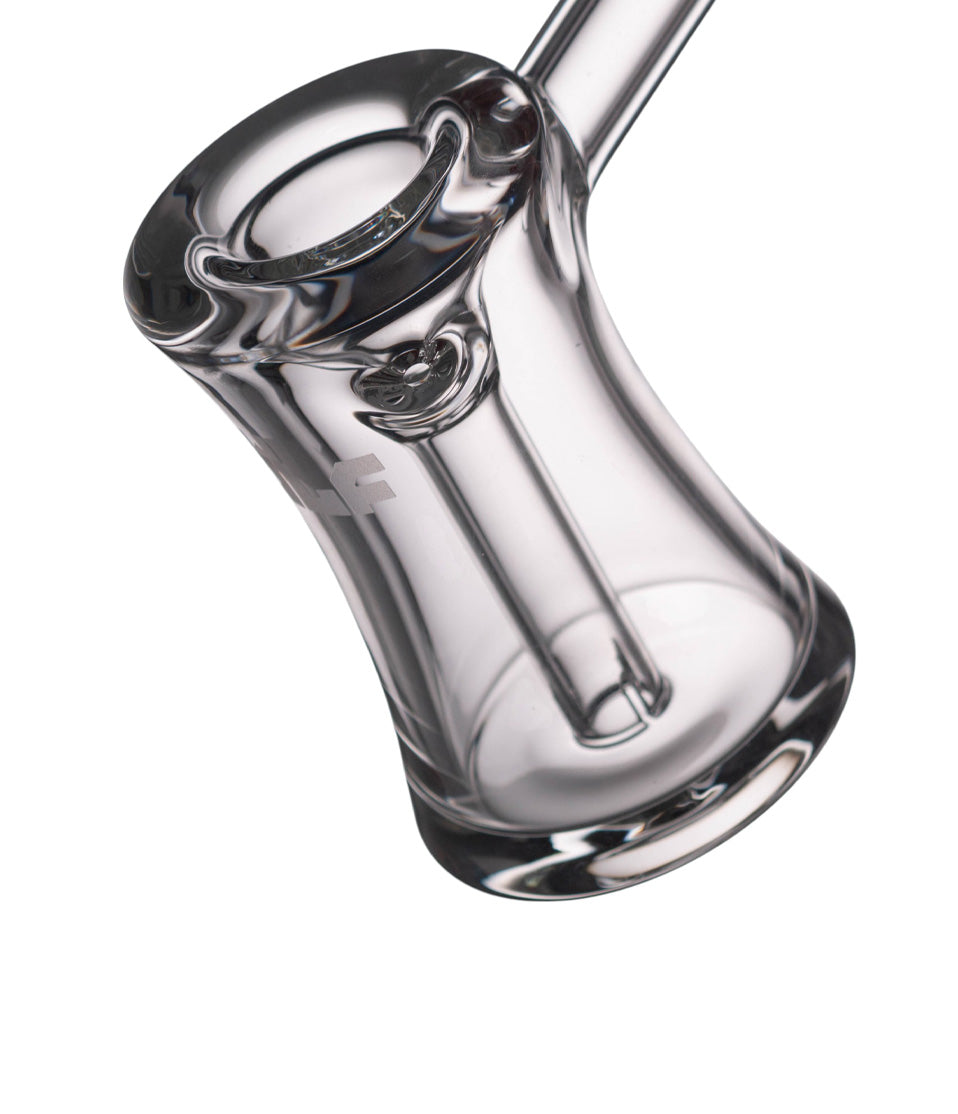 Clear carb hole Wulf Mods Rook Bubbler on white background